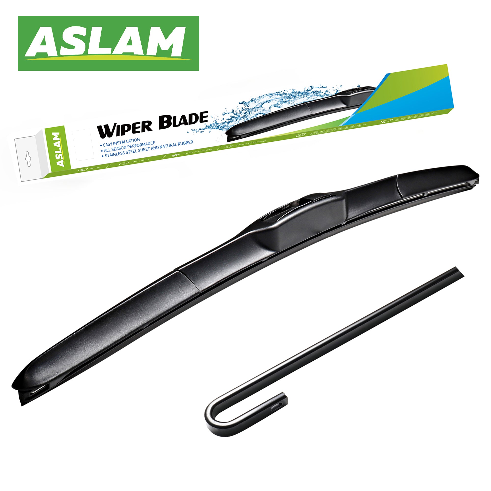 Aslam 18 Inch Wiper Blade (J-Hook Only)